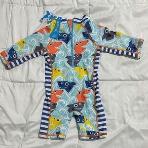 Baby Swimwear with Fun Shark Print